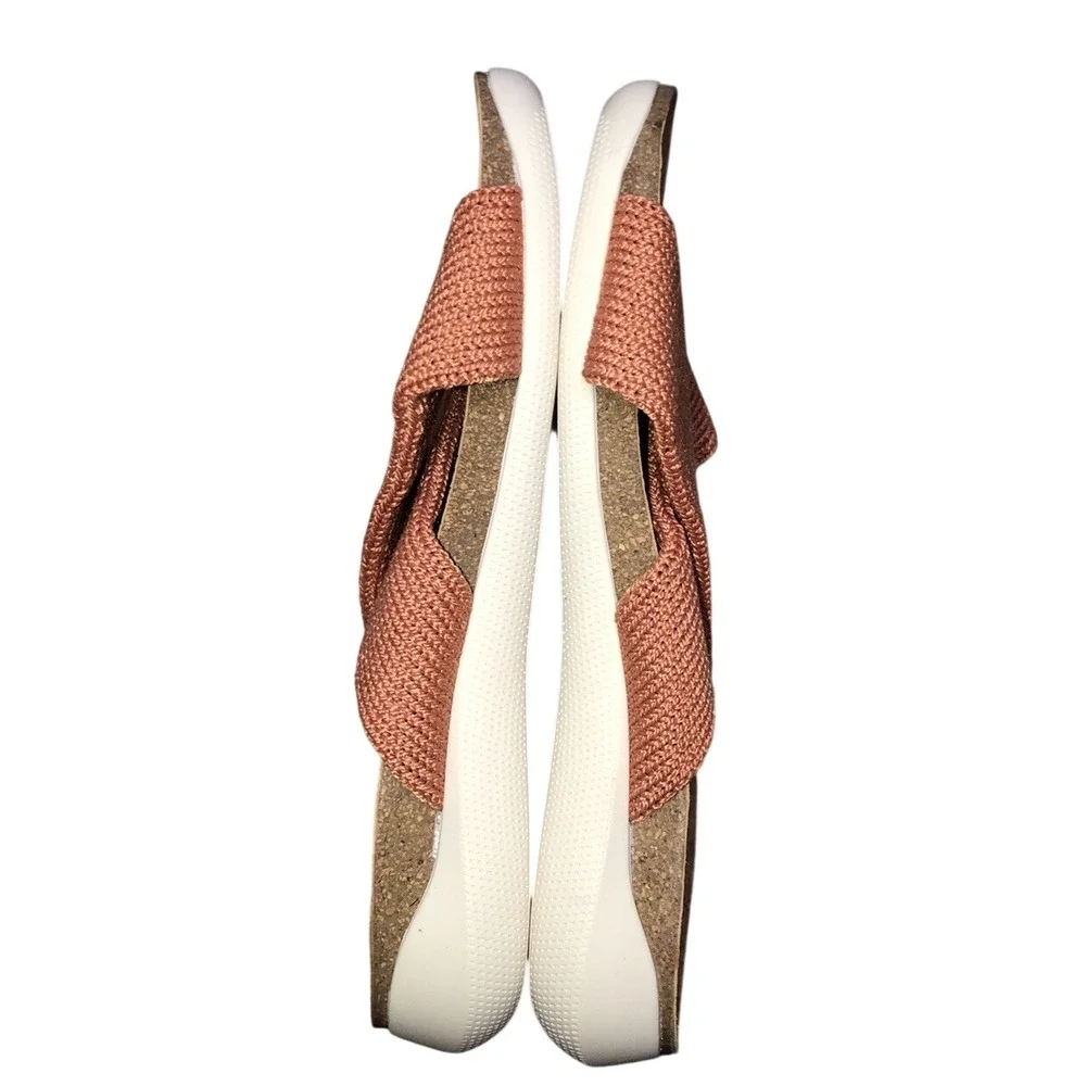 Arcopedico Sandals Women's 7 Brick Orange Knit Cork Footbed Pantanal 38‎ NEW